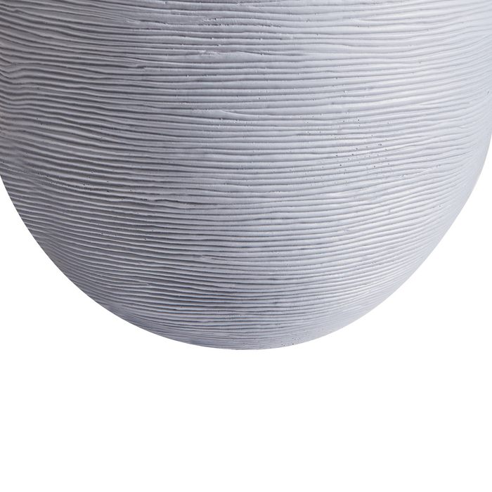 Beliani - ZAKROS - Bloempot - Grijs - 38 cm - Klei-vezelmengsel