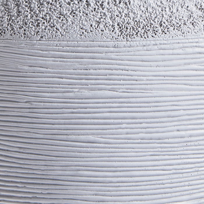 Beliani - ZAKROS - Bloempot - Grijs - 38 cm - Klei-vezelmengsel