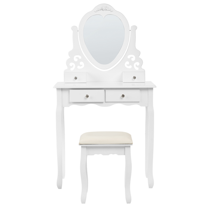 Beliani - DIVA - Kaptafel - Wit - MDF