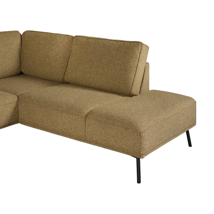 Hoekbank Alford - Geel - Textiel - 260x85x208cm (BxHxD)