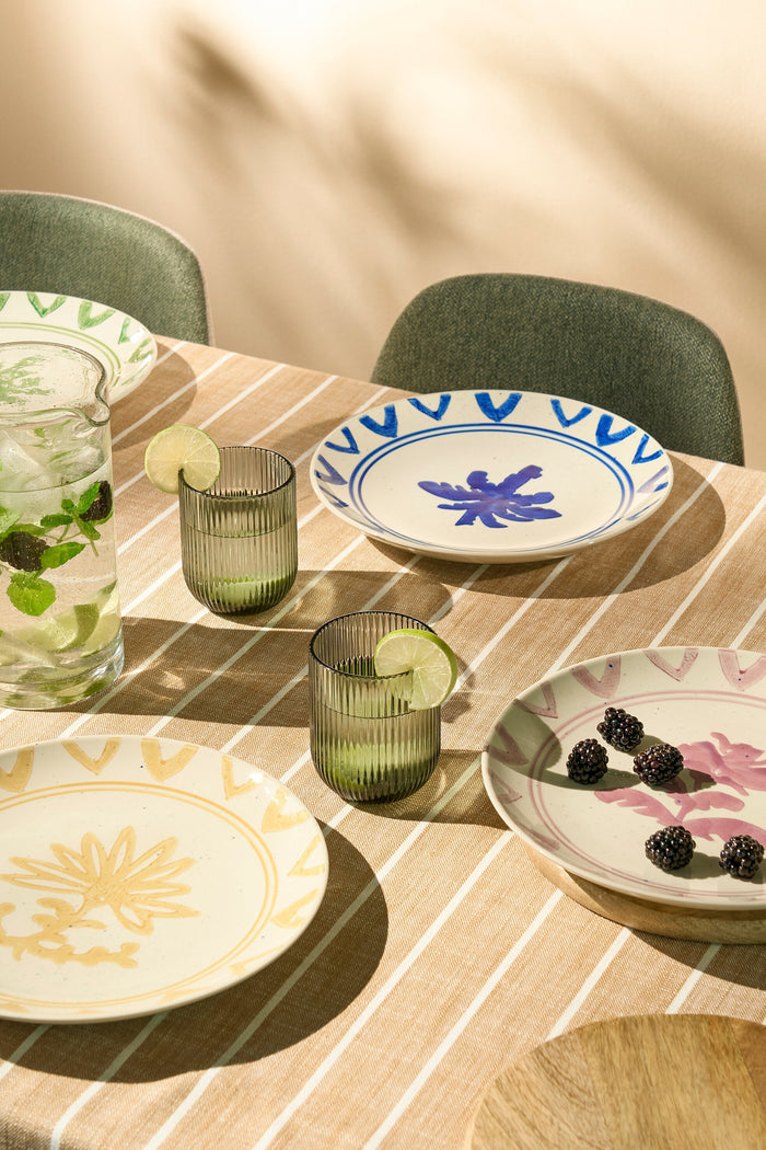 Mica Decorations Alivo Tafelkleed - L250 x B140 cm - Bruin, Wit