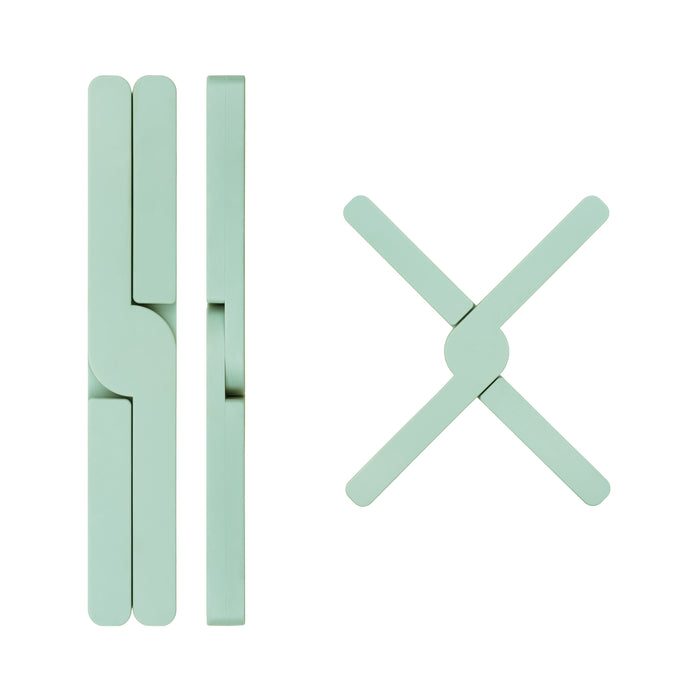 Krumble Pannenonderzetter Hexagon - Groen - Set van 4