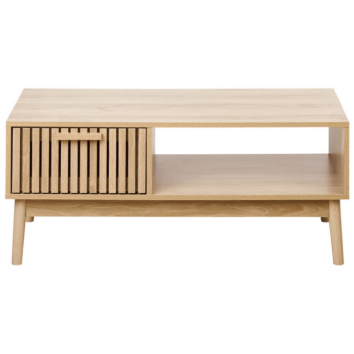 Beliani - LYNWOOD - Salontafel - Lichthout - MDF