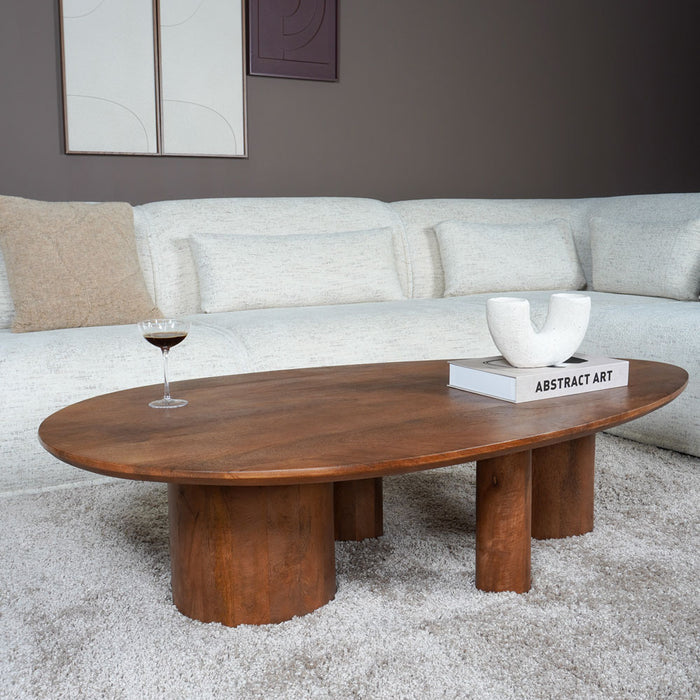 Home67 - Salontafel Amir 140 x 80 cm - Mangohout