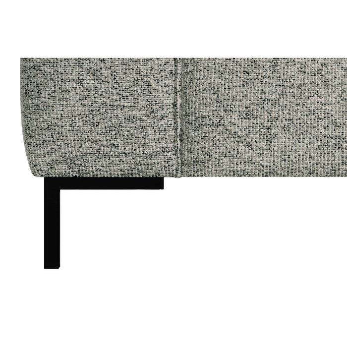 by fonQ Loft Hoekbank met Chaise Longue Rechts - Chenille Melange - Mintgroen