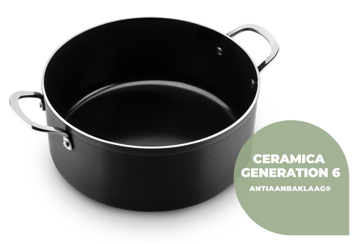 ISENVI Victoria Forged keramische kookpan 20 CM - RVS greep