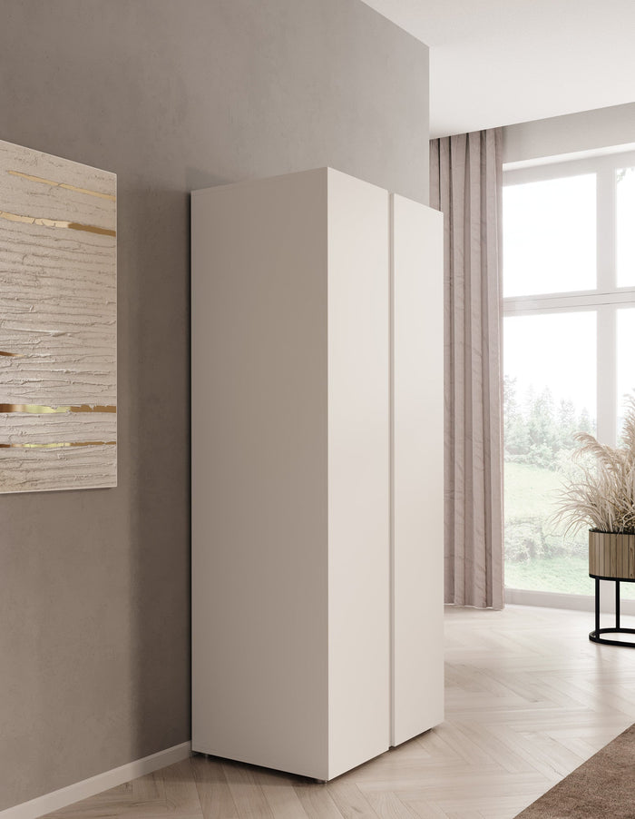 Meubella - Kledingkast Brussel - Wit - 74 cm