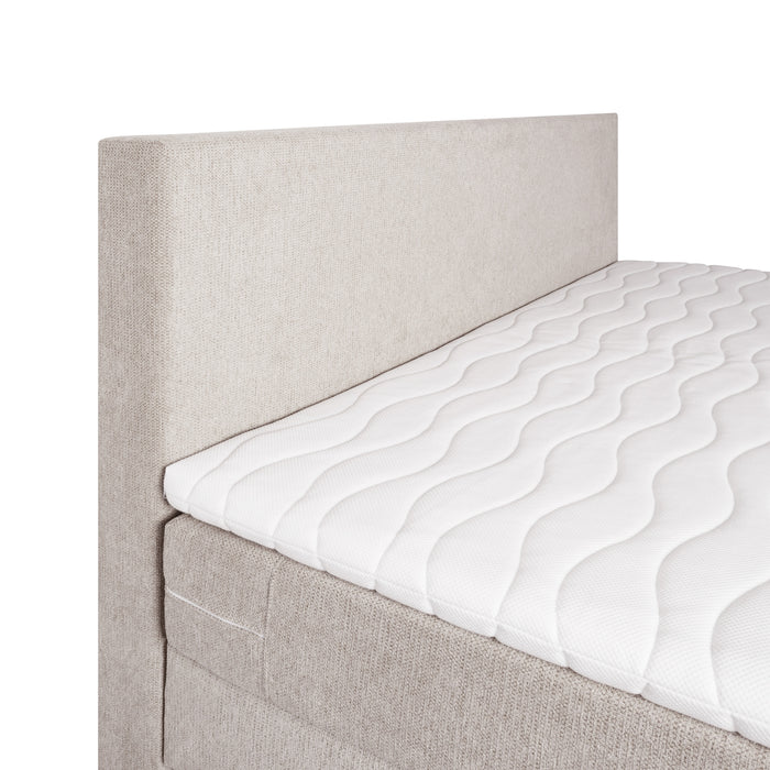Boxspring Valencia - Beige - Textiel