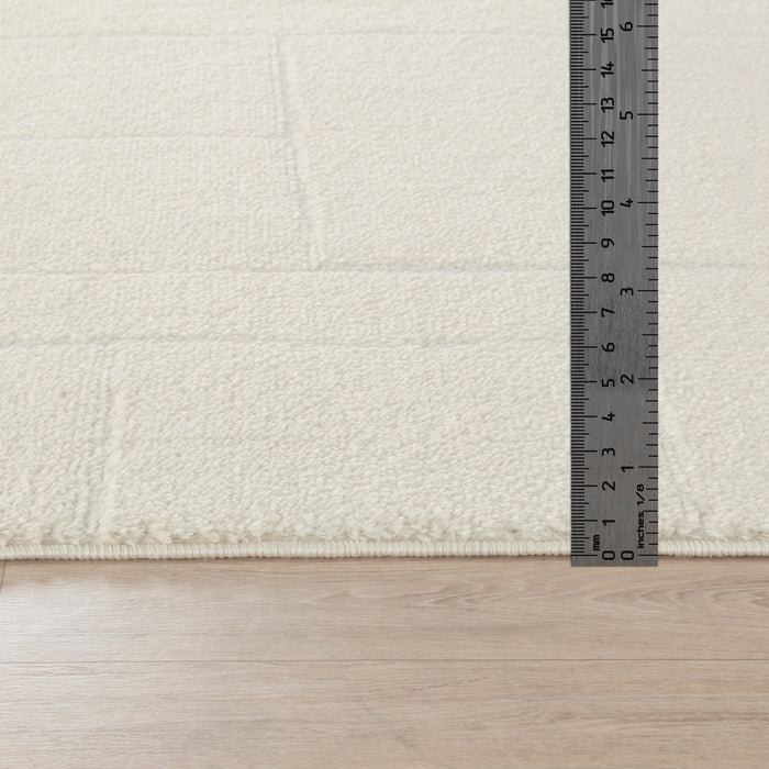 by fonQ Ribble Vloerkleed 200 x 275 cm - Ivoor