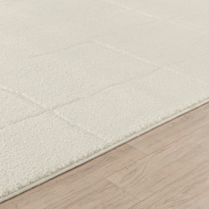 by fonQ Stribb Vloerkleed 160 x 213 cm - Ivoor