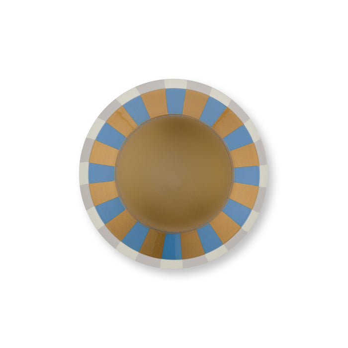 Pip Studio Vaas Stripes - van Metaal - Navy| Goud - 24x29cm