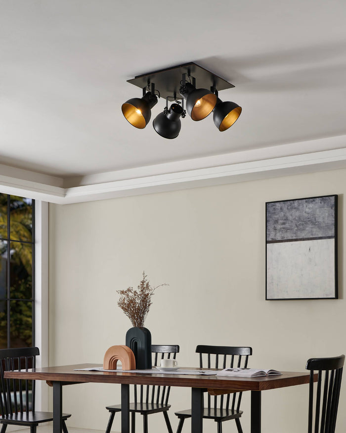 EGLO Barnstaple 1 Spot - E27 - 45 cm - Zwart