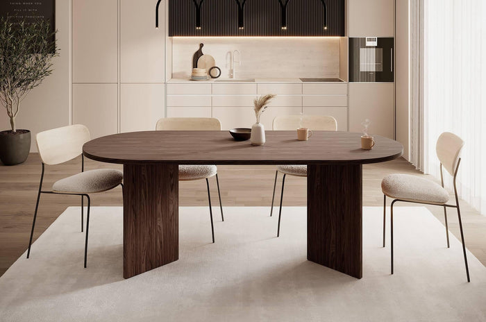 NADUVI Collection Philipa Eettafel - Bruin