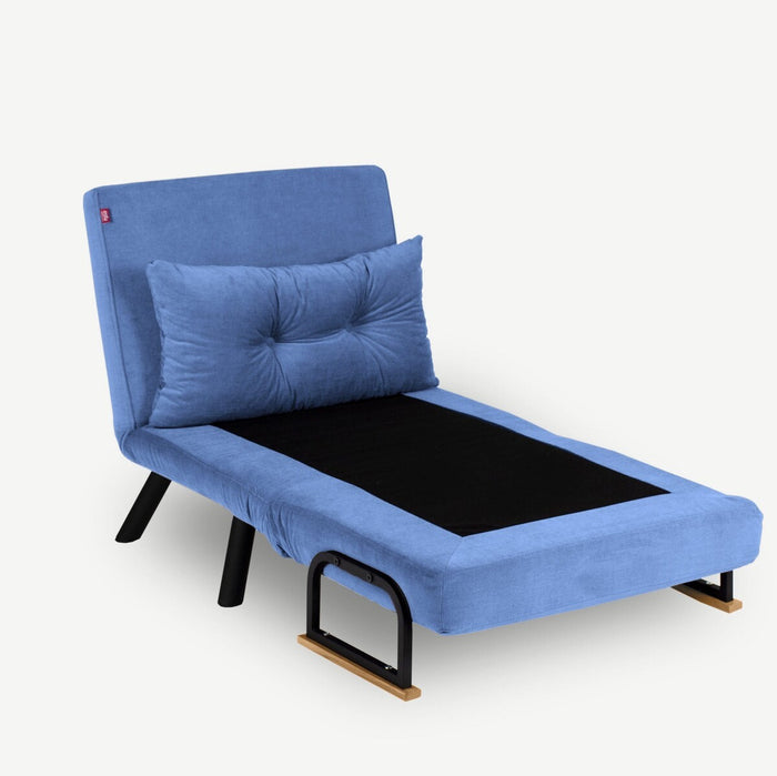 Calicosy - Slaapfauteuil SANDO - B67 cm - Blauw