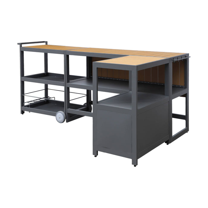 sweeek - Buitenkeuken met 3 aluminium modules