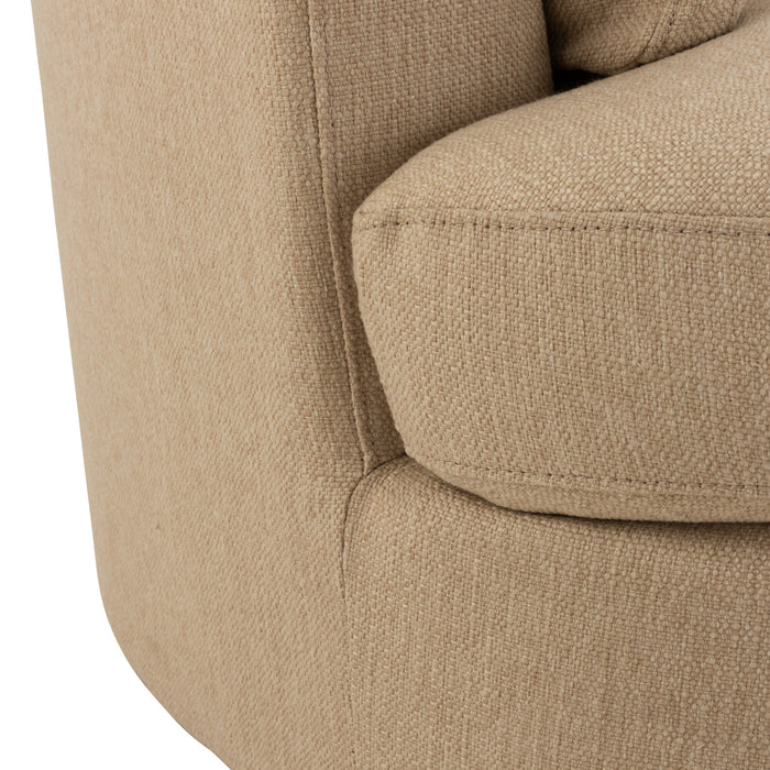 J-Line loungestoel Swiv - hout|textiel - beige