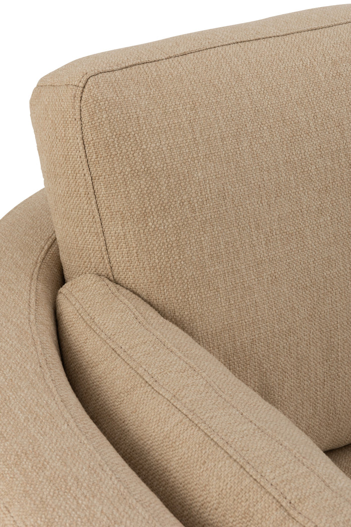 J-Line loungestoel Swiv - hout|textiel - beige