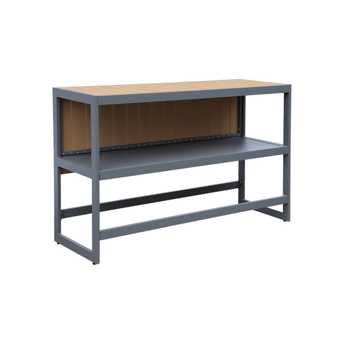 sweeek - Buitenkeuken tafel van aluminium en polywood