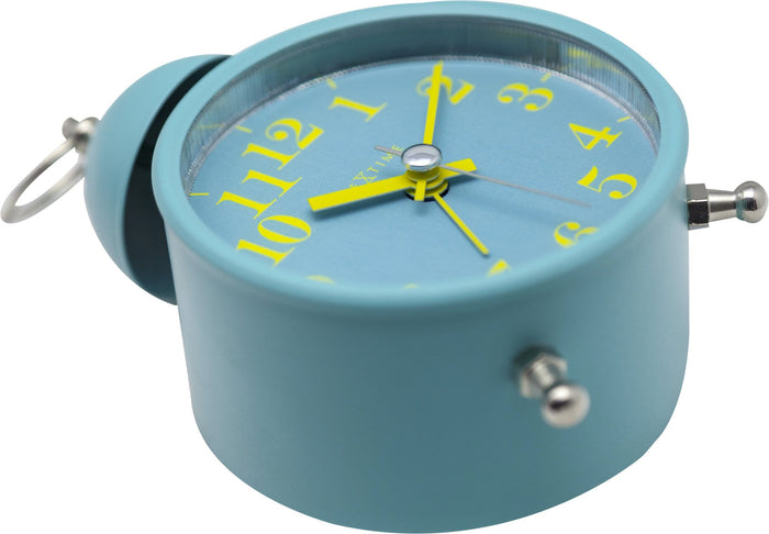 NeXtime - NeXtime - Wekker - 16 cm - Metaal - Turquoise - 'Single