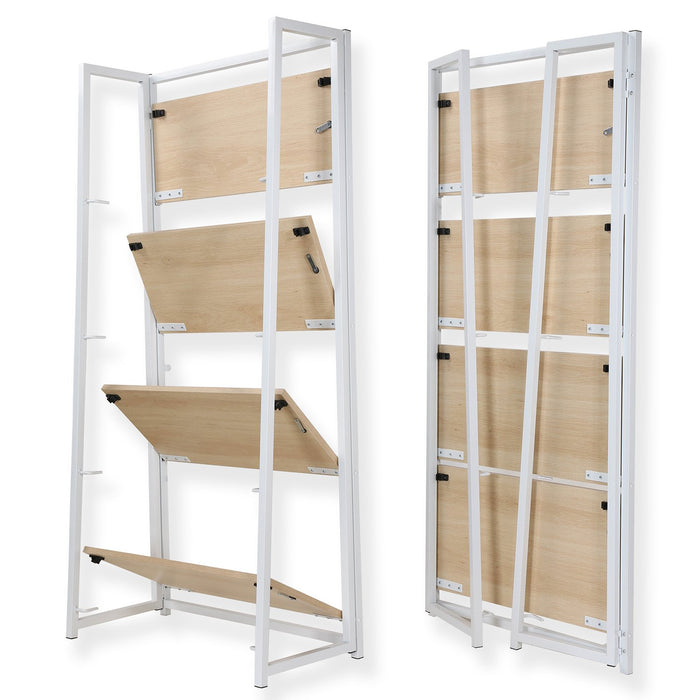 Calicosy - Opvouwbare Kast - Industriële stijl - H134,5 cm - Wit