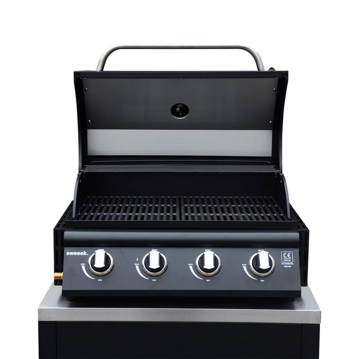 sweeek - Vrijstaande 4-pits gasbarbecue