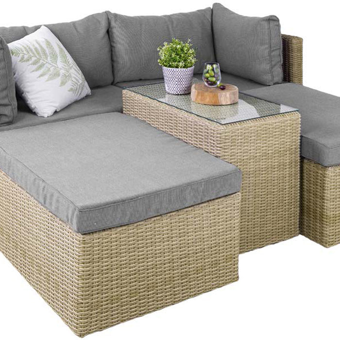 Giga Living - Loungeset Modular Bruin|Beige Set van 6