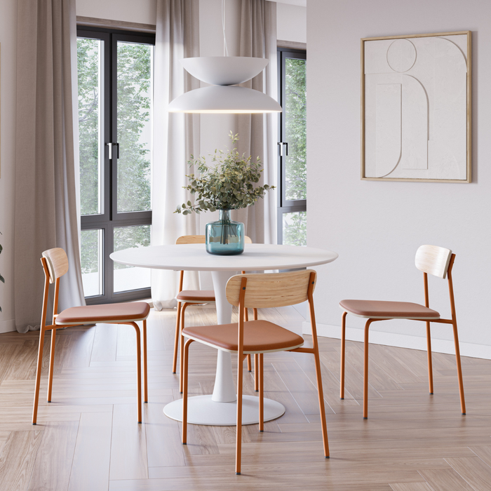 Calicosy - Set 2 stoelen ADRIANA - L46 cm - Stof & metaal