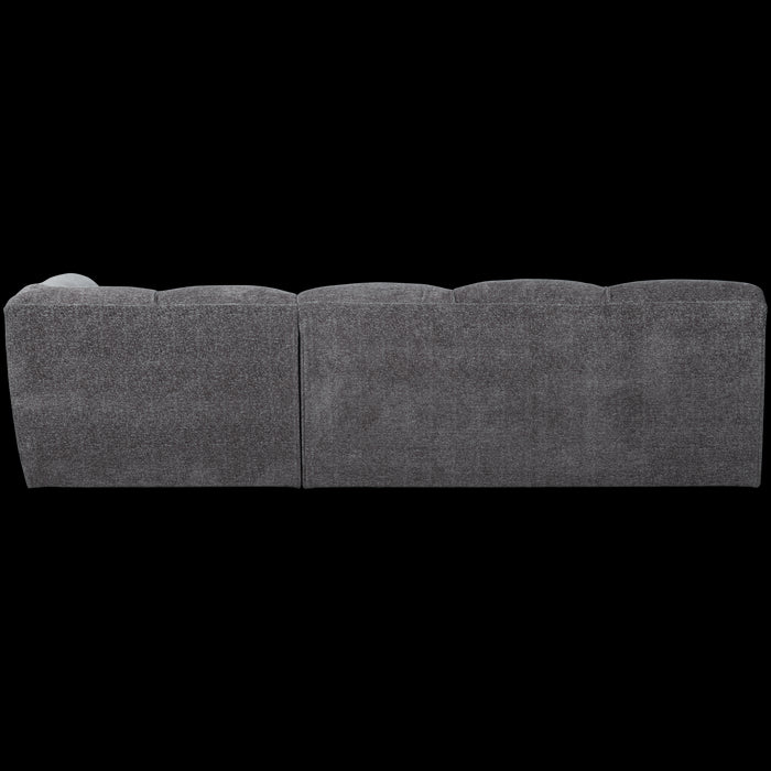 WOOOD Tibas Chaise Longue Bank Rechts - Geweven Stof - Grijs