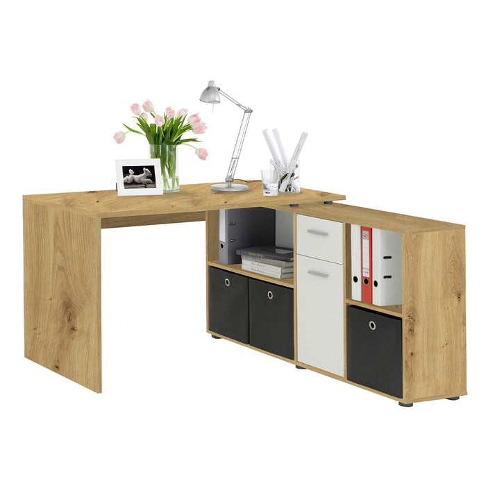 Calicosy - Hoekbureau LEX - B135,7 cm - Eikenlook