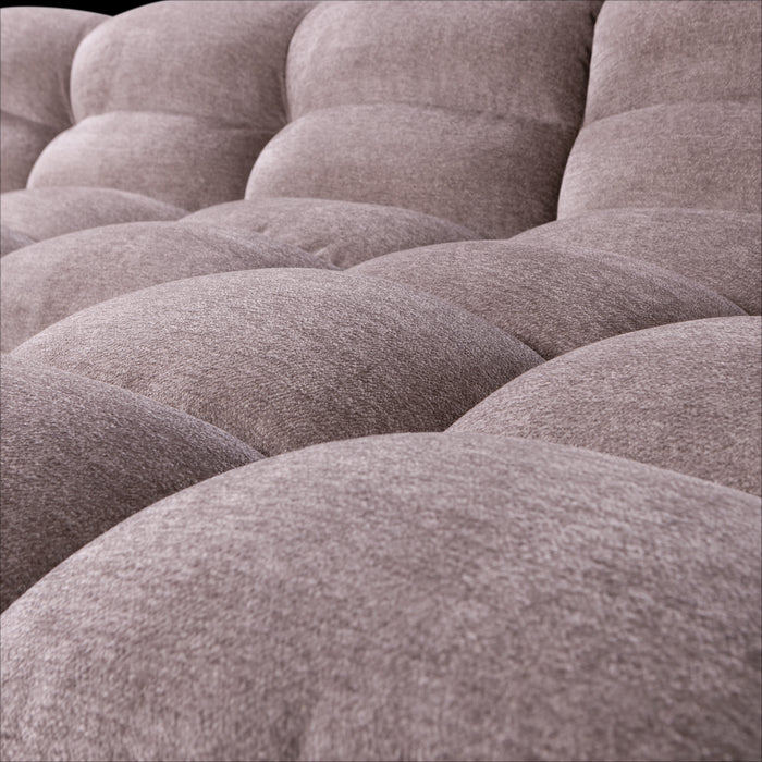 WOOOD Tibas Chaise Longue Bank Links - Geweven Stof - Warm Lila