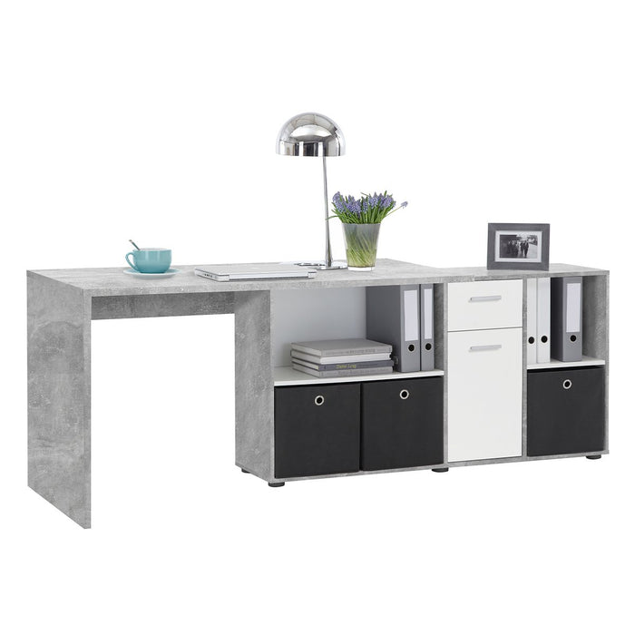 Calicosy - Hoekbureau LEX - B135,7 cm - Wit