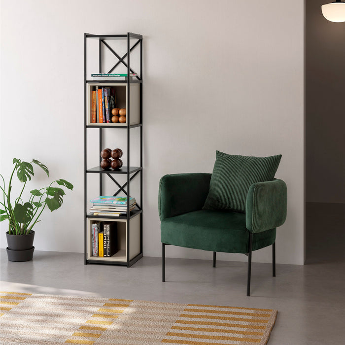 Calicosy - Fauteuil ARUNI - L73 cm - Metalen poten