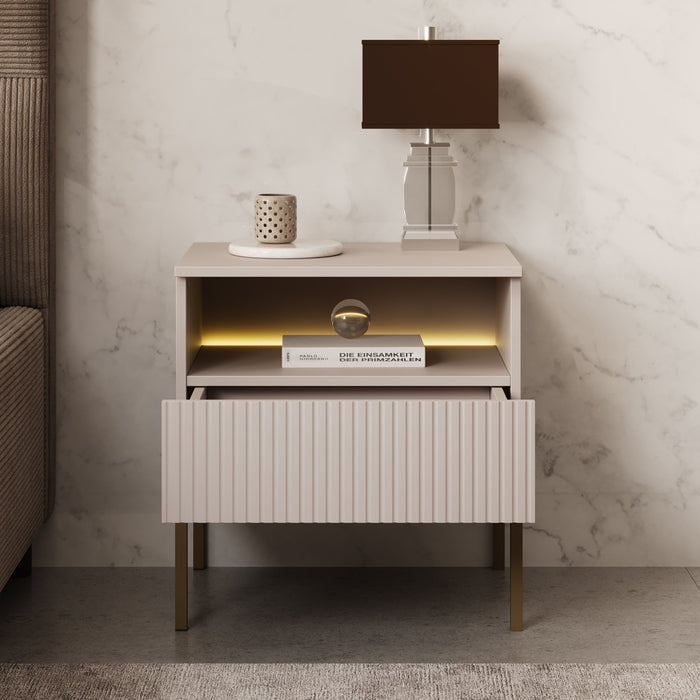 Meubella - Legend - Nachtkastje - Beige