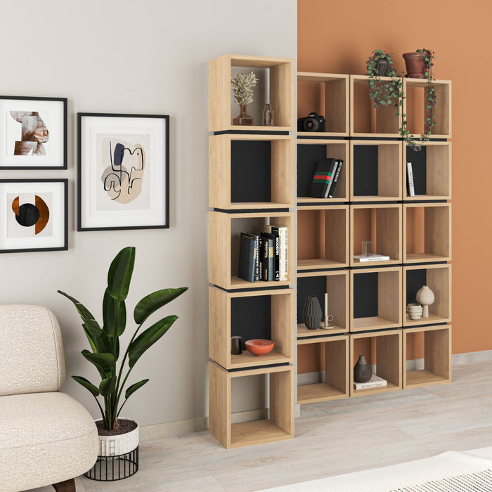 Calicosy - Boekenkast LOFTY - H167 cm - Grijs