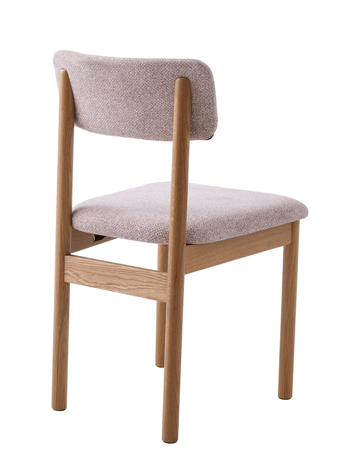 Giga Living - Eetkamerstoel Zand Bouclé - Canora - Set van 2