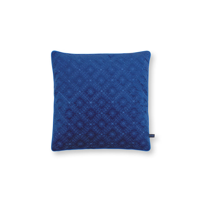 Pip Studio Sierkussen Quilted Daisy - Blauw - 50x50cm