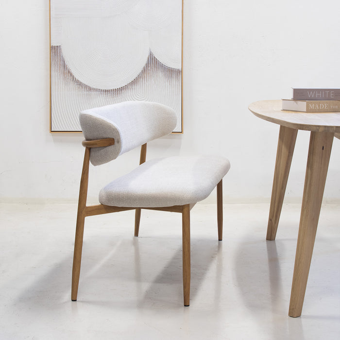 Giga Meubel - Eetkamerbank - Beige|Naturel - 180x55x77cm - Alexia