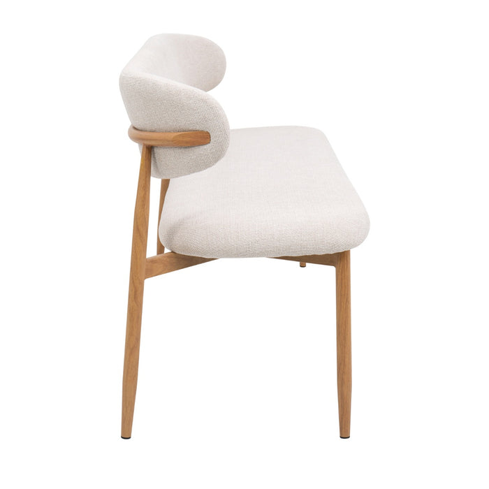 Giga Meubel - Eetkamerbank - Beige|Naturel - 180x55x77cm - Alexia