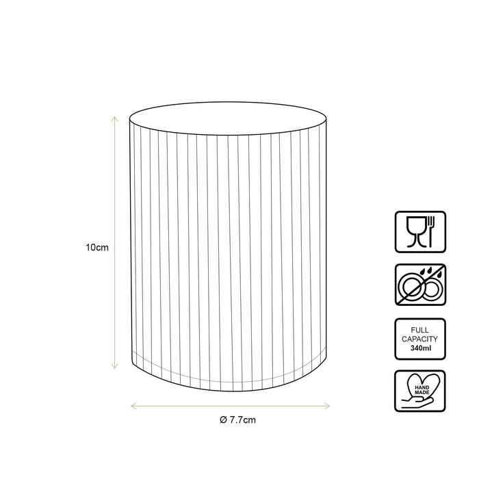 vtwonen Waterglazen set van 4 - 340ml - Gouden Rand