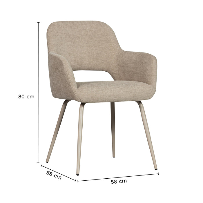 WOOOD Jenny Eetkamerstoel - Naturel