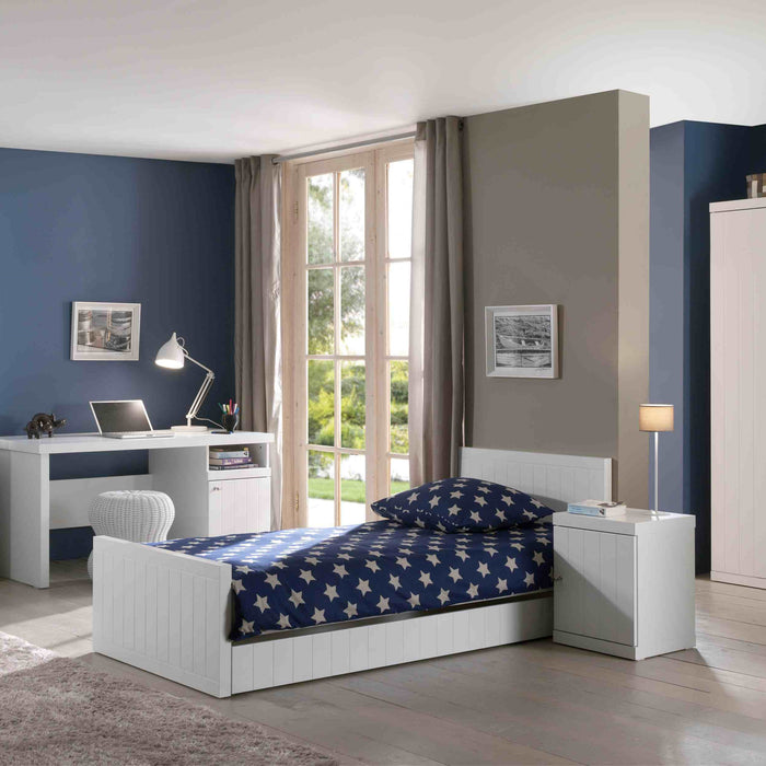 Vipack Robin Eenpersoonsbed 90 x 200 cm - Wit