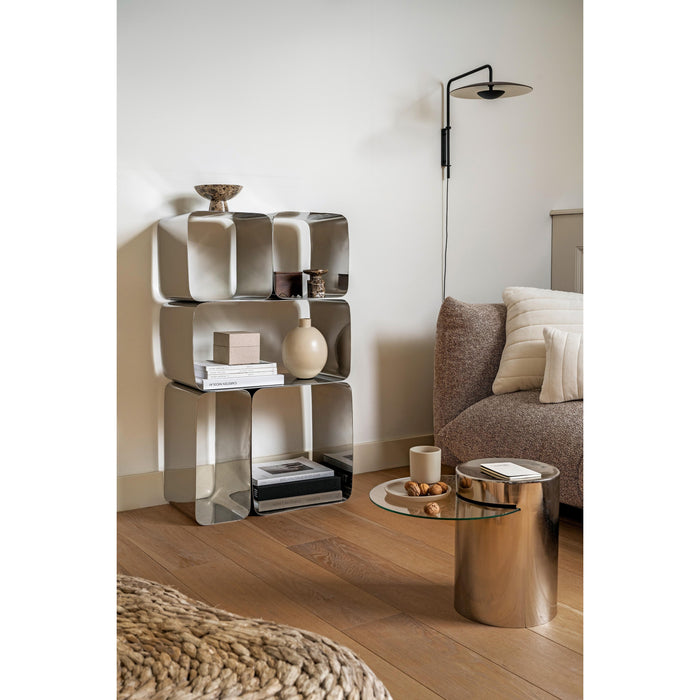 vtwonen Vaas - Bloemenvaas van Metaal - Flax - 17x22cm