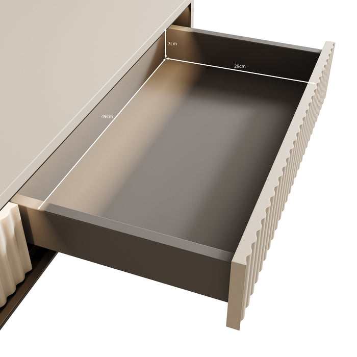 Meubella - Kaptafel Timoteo - Beige - 112 cm