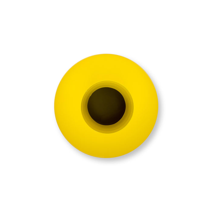 vtwonen Vaas - Bloemenvaas van Metaal - Geel - 23x27cm