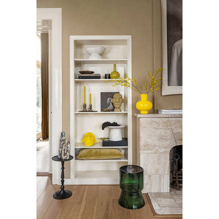 vtwonen Vaas - Bloemenvaas van Metaal - Geel - 23x27cm