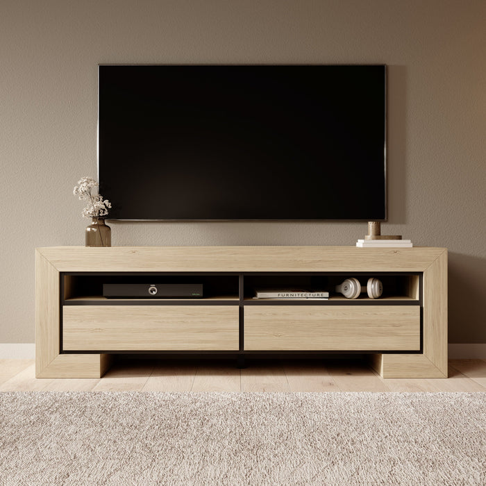 Meubella - Cayuga - TV-Meubel - Eiken - 160 cm