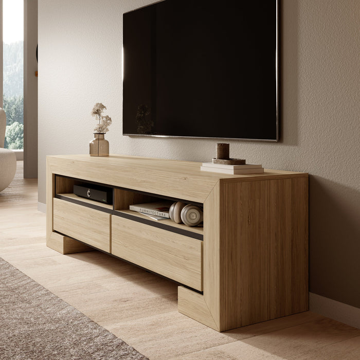 Meubella - Cayuga - TV-Meubel - Eiken - 160 cm