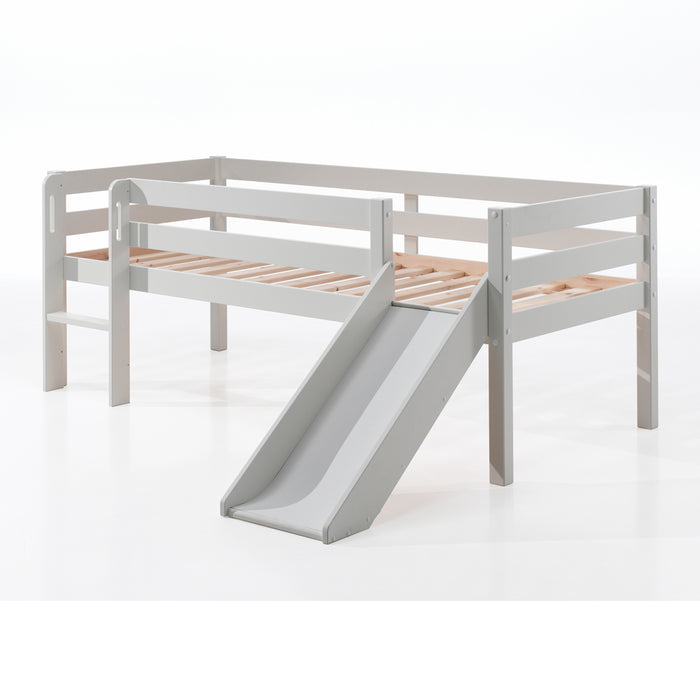 Vipack Pino Halfhoogslaper met Glijbaan 90 x 200 cm - Wit