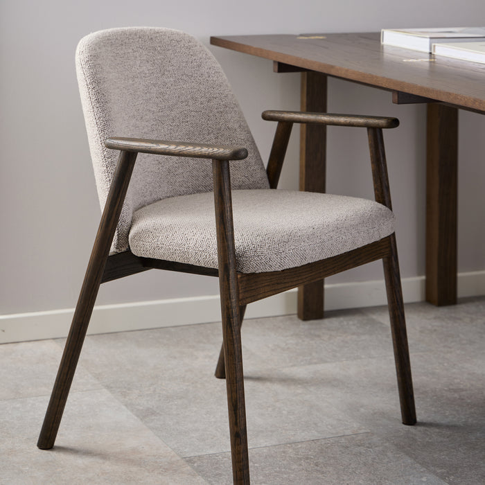 by fonQ Miro Eetkamerstoel - Zand / Donker Eiken