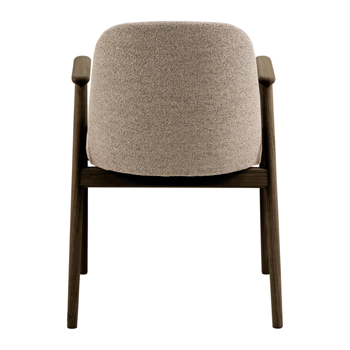 by fonQ Miro Eetkamerstoel - Zand / Donker Eiken